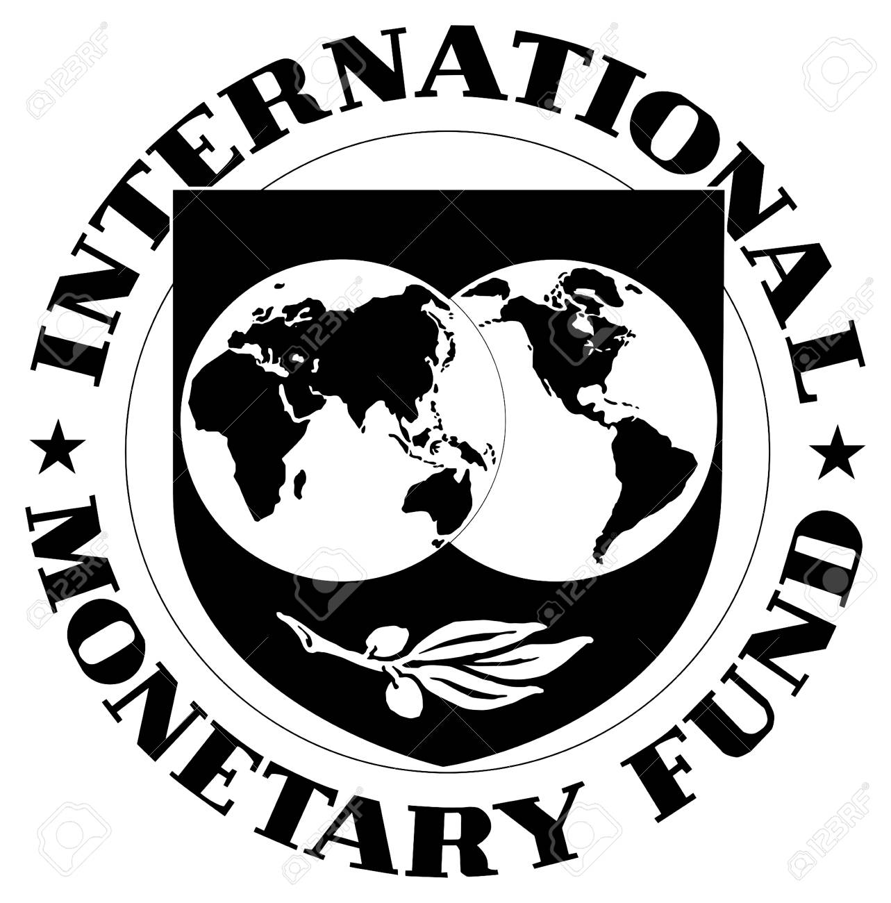 ワシントンに拠点を置く国際通貨基金(IMF)のロゴ。の写真素材・画像素材 Image 111728595