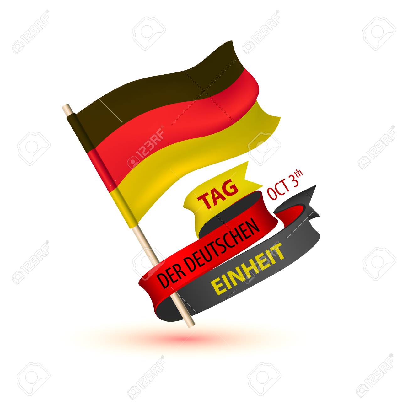 Tag Der Deutschen Einheit Oktober 3 Inscription In German Day Of German Unity Vector Greeting Card Royalty Free Cliparts Vectors And Stock Illustration Image 109736788<script async src=