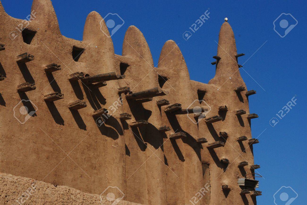 ジェンネ泥のモスク 詳細 の写真素材 画像素材 Image