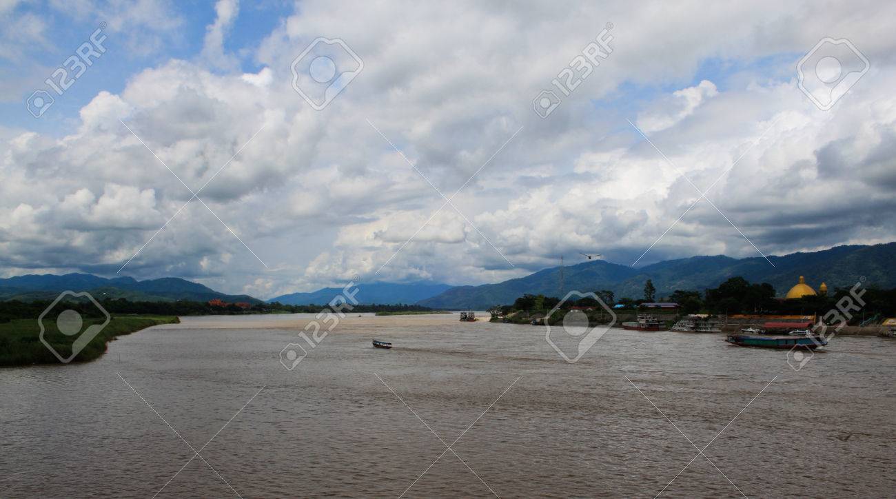 The Region Of The Golden Triangle The View From Thailand To Burma - 