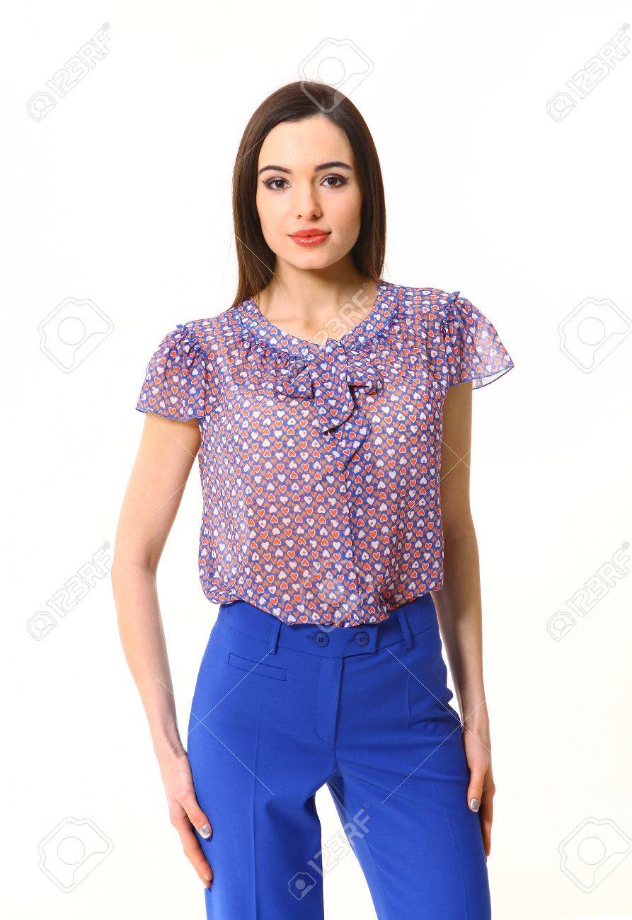 Sheer short sleeve blouse Clearance