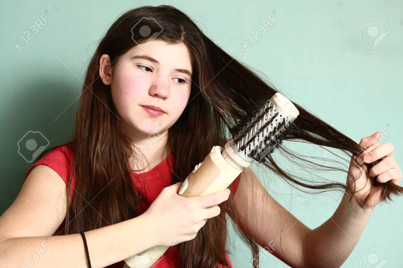 revolving hair brush