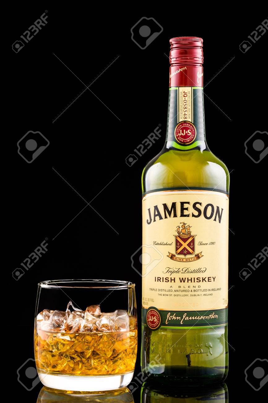 Glass And Bottle Of Jameson Irish Whiskey Jameson Is By Far Stock Photo Picture And Royalty Free Image Image 55062072