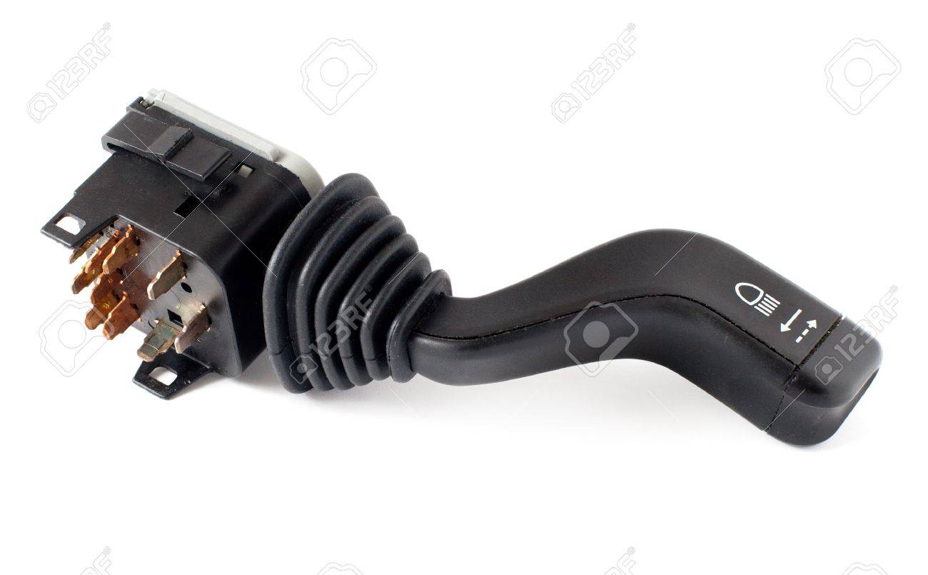 車のステアリング コラムに取り付けスイッチ の写真素材 画像素材 Image