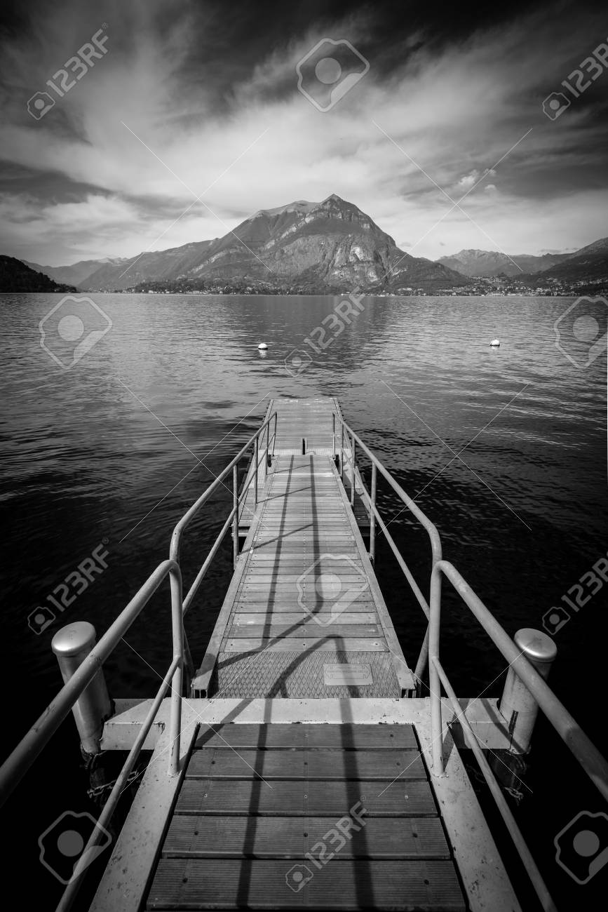 Como lake district black and white image stock photo 99717844