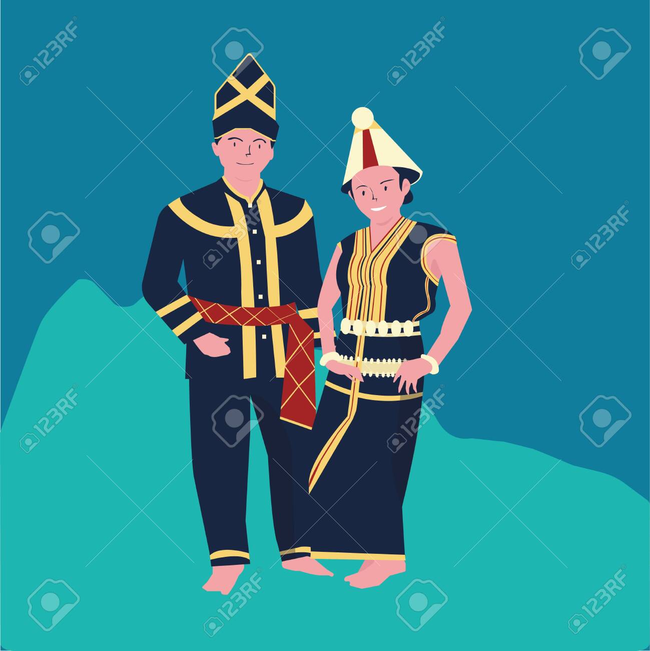 vector illustration of The KAAMATAN (hari kaamatan)festival:man and women KEDAZAN DUSUN dance (2) - 147949689 vector illustration of The KAAMATAN (hari kaamatan)festival:man and women KEDAZAN DUSUN dance (2) - 147949689