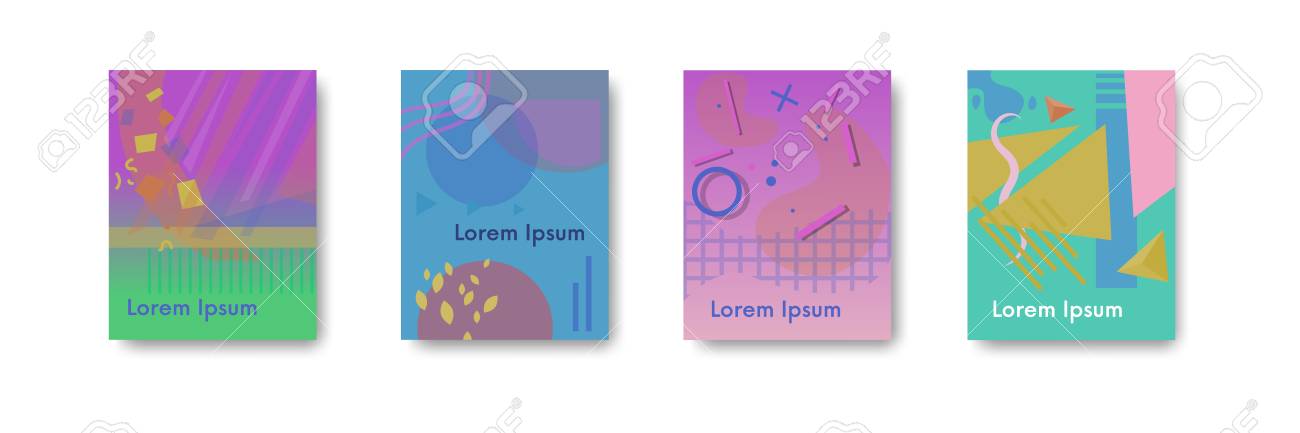 covers design geometric patterns placard brochure poster banner placard templates