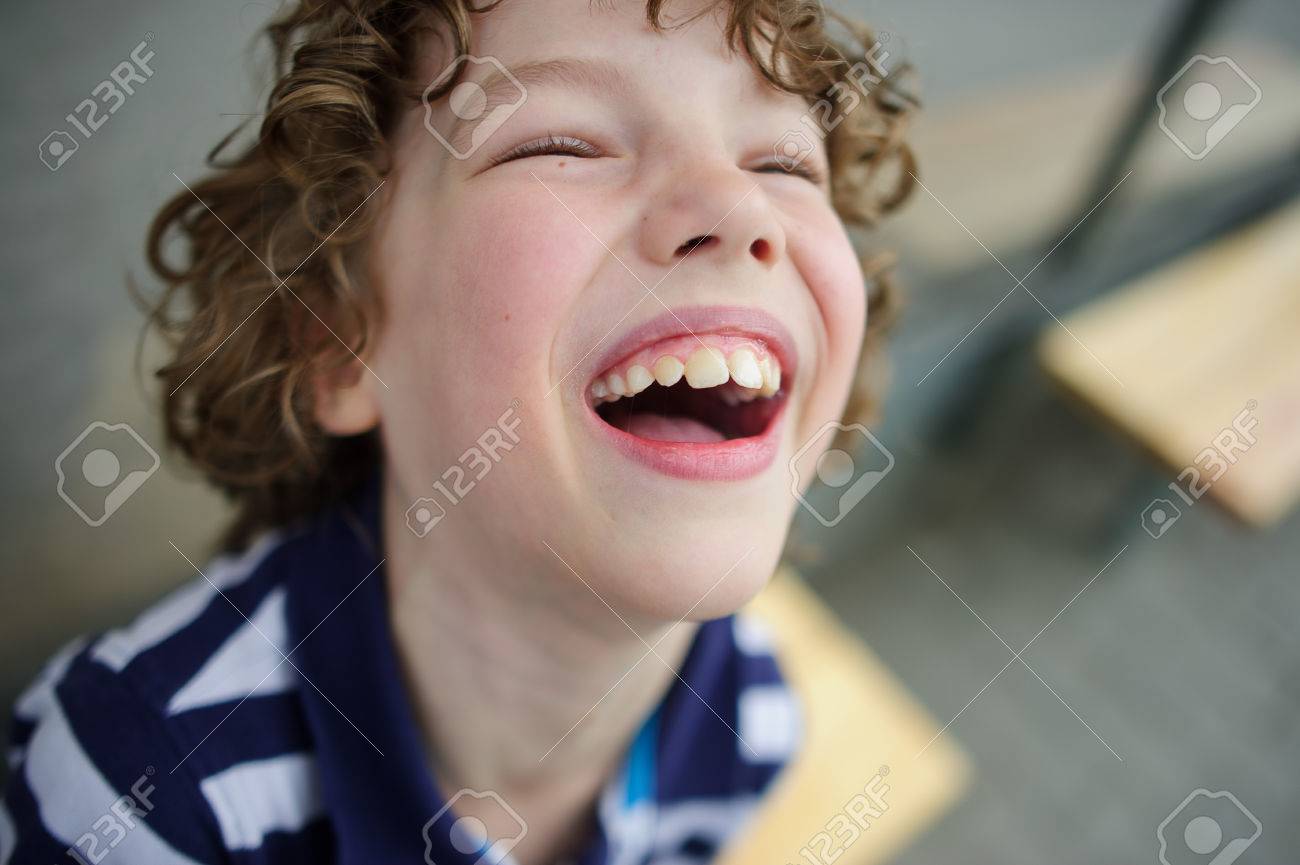 blonde hair boy mouth 
