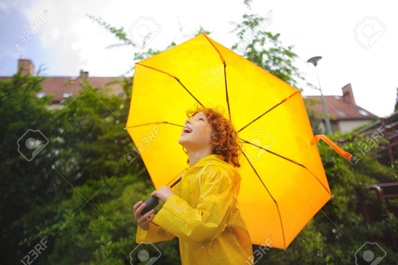 big yellow raincoat