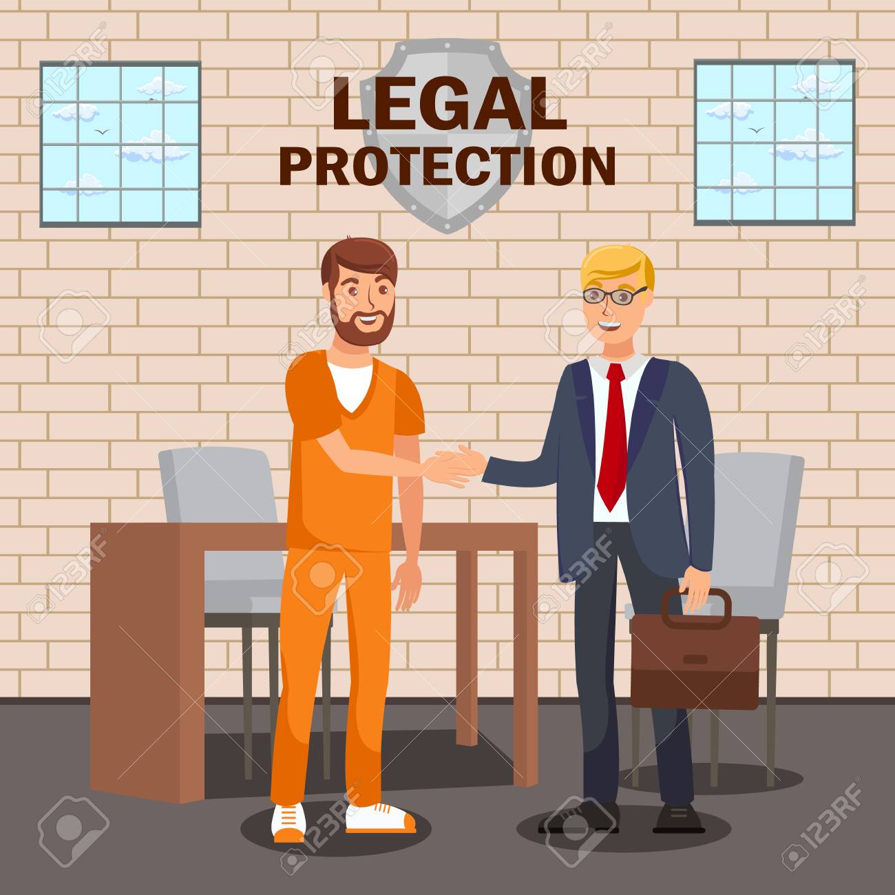 Legal Advisor Lawyer Service Flat Banner Template Law Company Royalty Free Cliparts Vectors And Stock Illustration Image 123089294