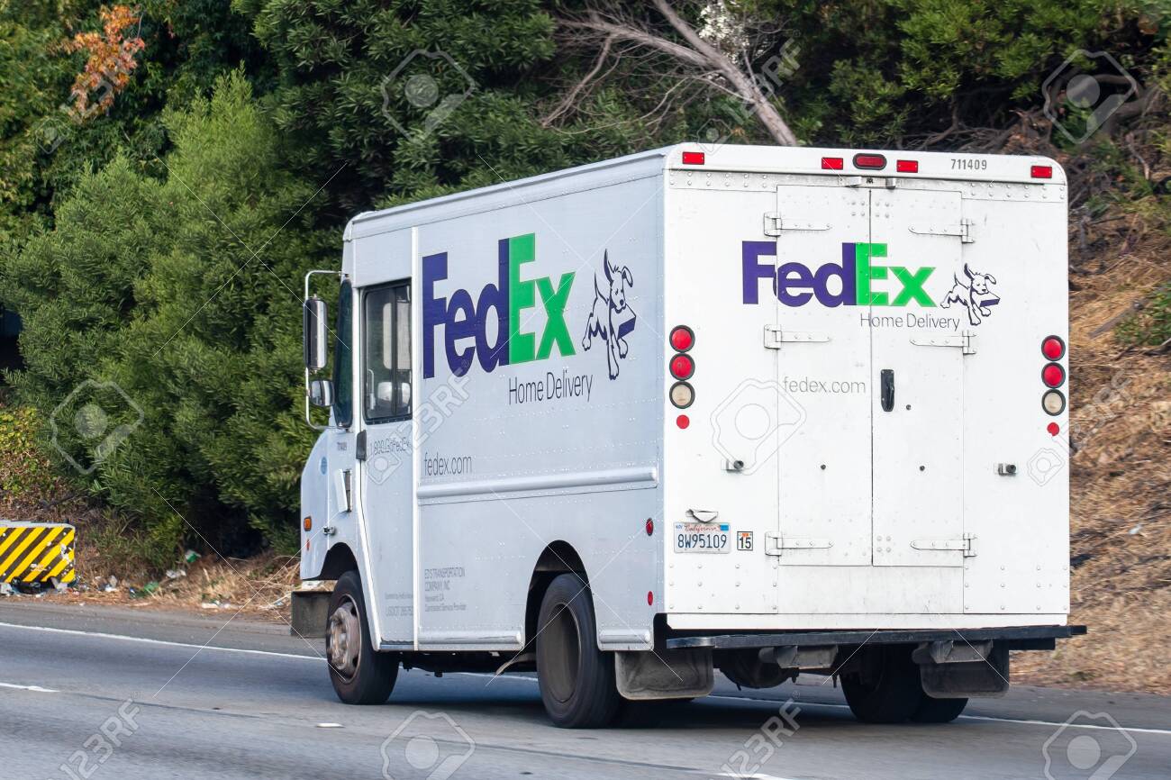 Oct 18 2019 Oakland Ca Usa Fedex Home Delivery Truck Driving Stock Photo Picture And Royalty Free Image Image 133858505
