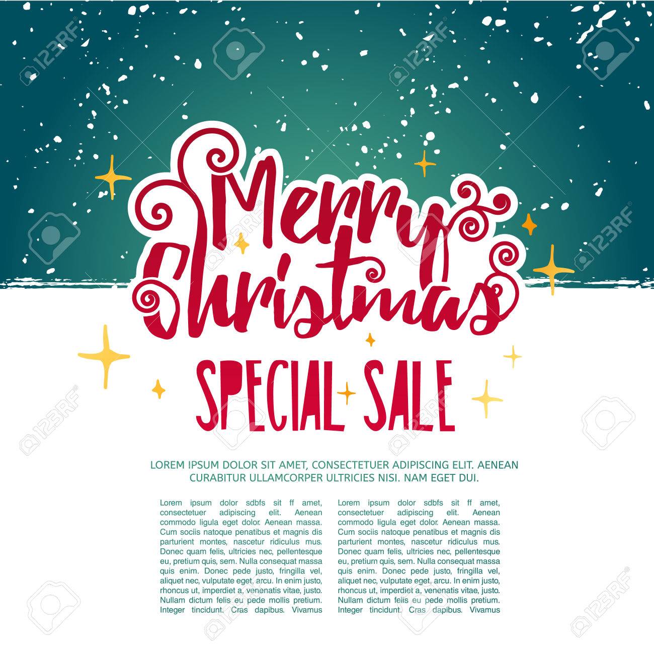 template design merry christmas banner happy holiday brochure