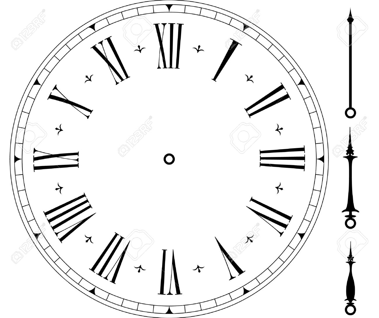 worksheet Clock Face illustration of an old clock face royalty free cliparts vectors stock vector 10095691