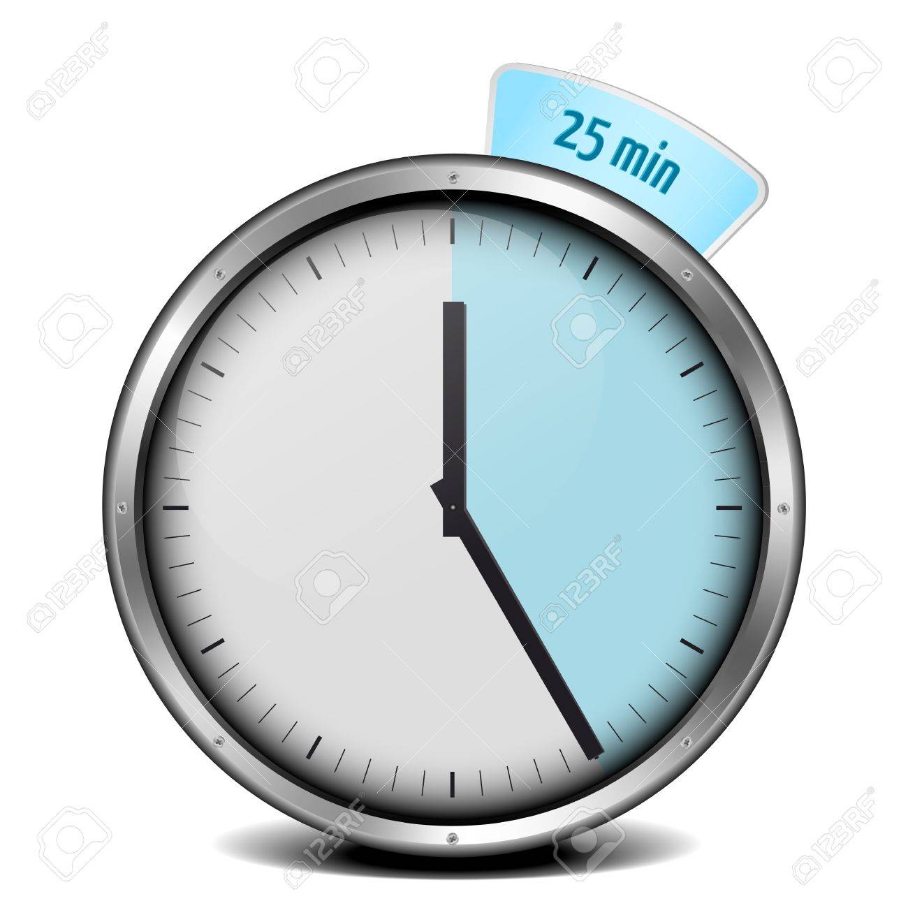 金属組み立てられた 25 分タイマーのイラスト の写真素材 画像素材 Image