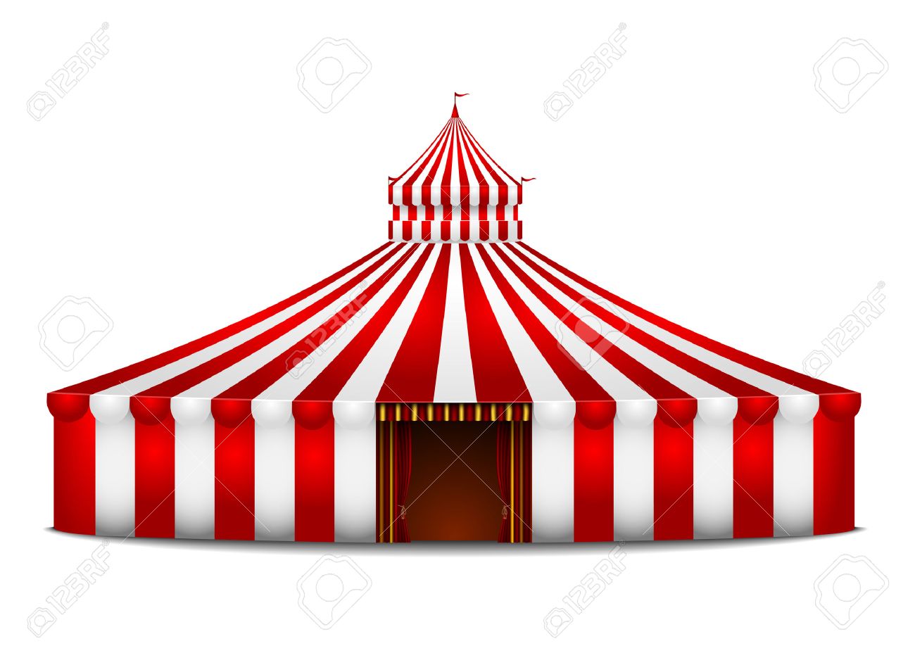 detailed illustration of a red and white circus tent - 22952161 detailed illustration of a red and white circus tent - 22952161