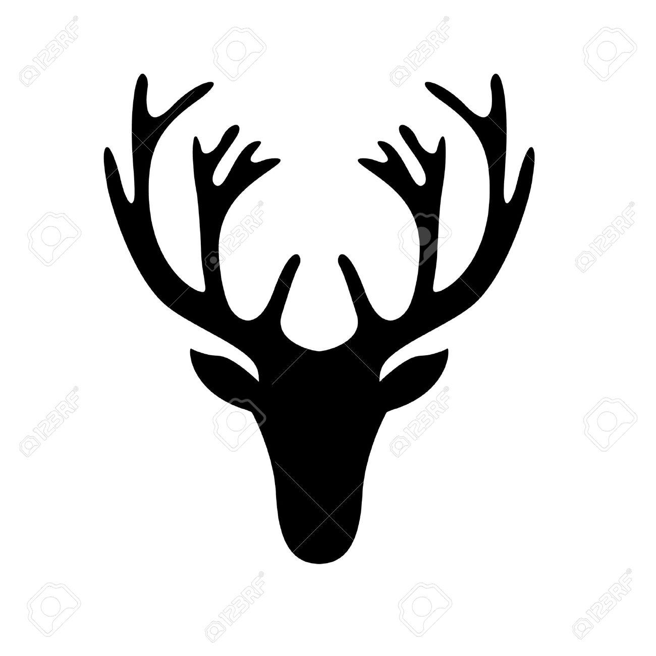 Moose Stock Vector Illustration And Royalty Free Moose Clipart - Moose Illustration Of A Deer Head Silhouette Isolated On White Illustration moose stock vector illustration and royalty free moose clipart - moose illustration of a deer head silhouette isolated on white illustration