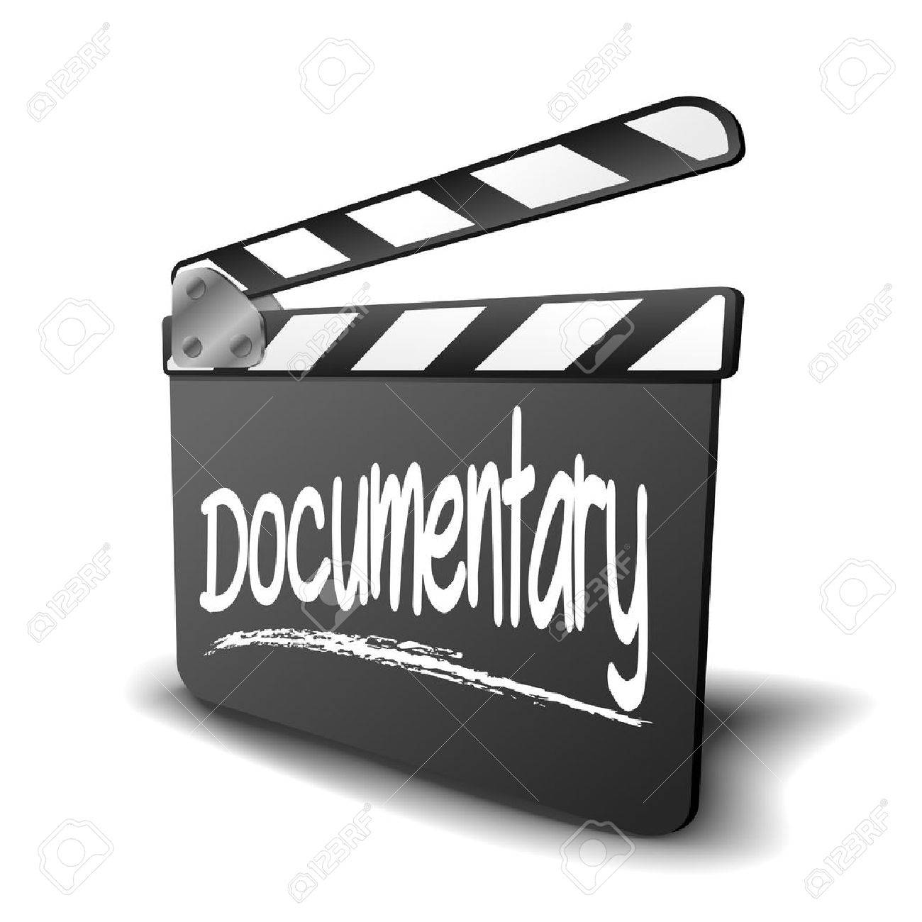 Banque d'images - Illustration détaillée d'un panneau de clapet pour une durée Documentaire, symbole pour le cinéma et le genre de vidéo