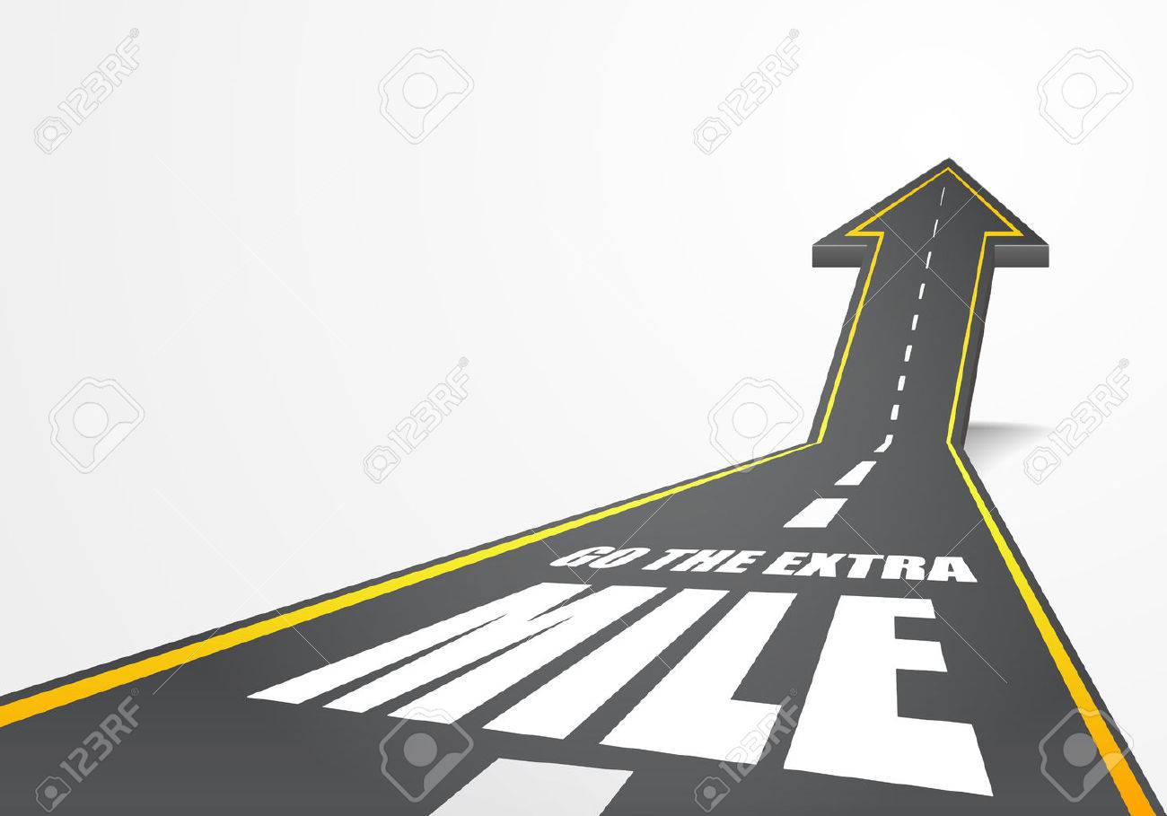 detailed illustration of a highway road going up as an arrow with go the extra mile text, eps10 vector - 35233742 detailed illustration of a highway road going up as an arrow with go the extra mile text, eps10 vector - 35233742