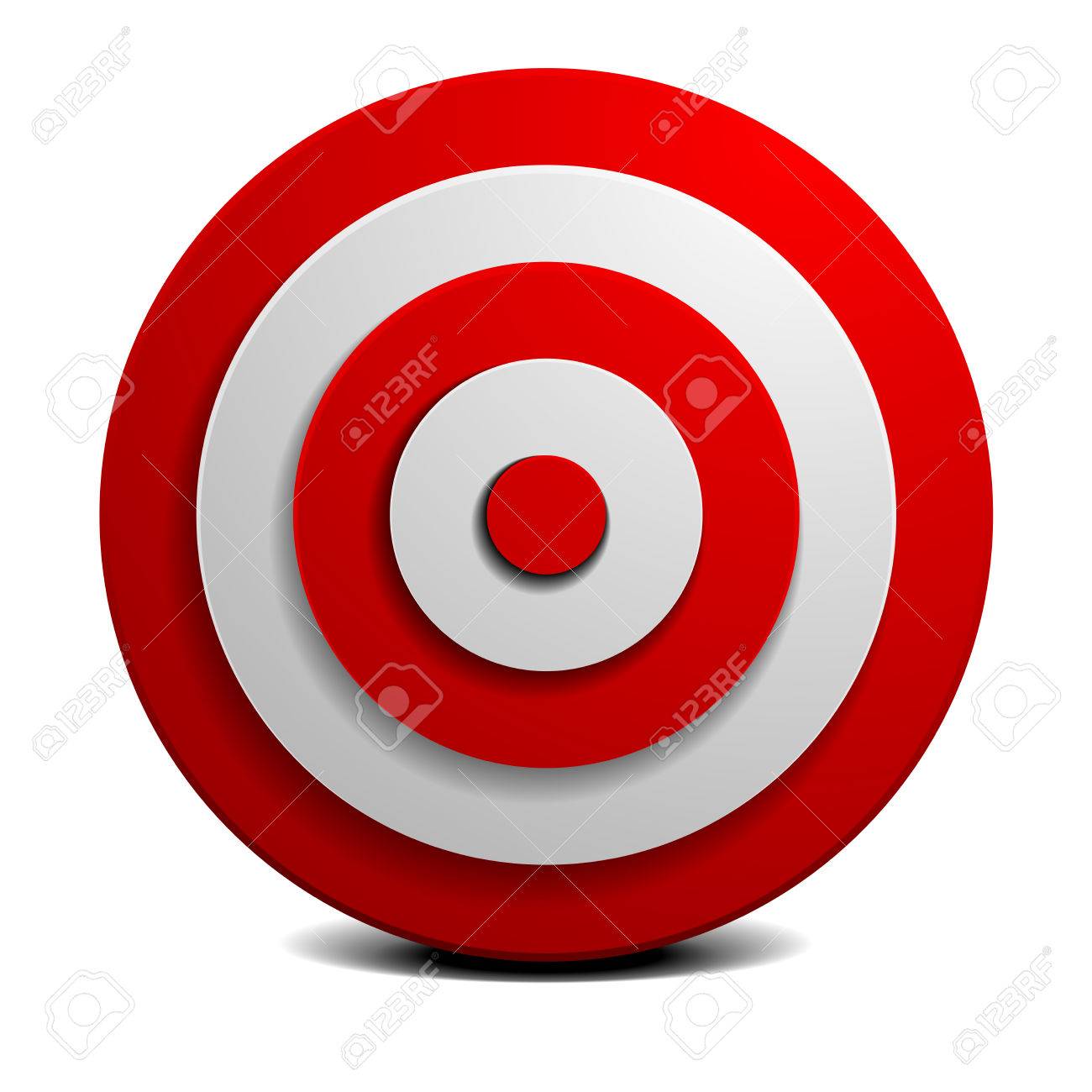 detailed illustration of a red and white target, vector - 47852551 detailed illustration of a red and white target, vector - 47852551