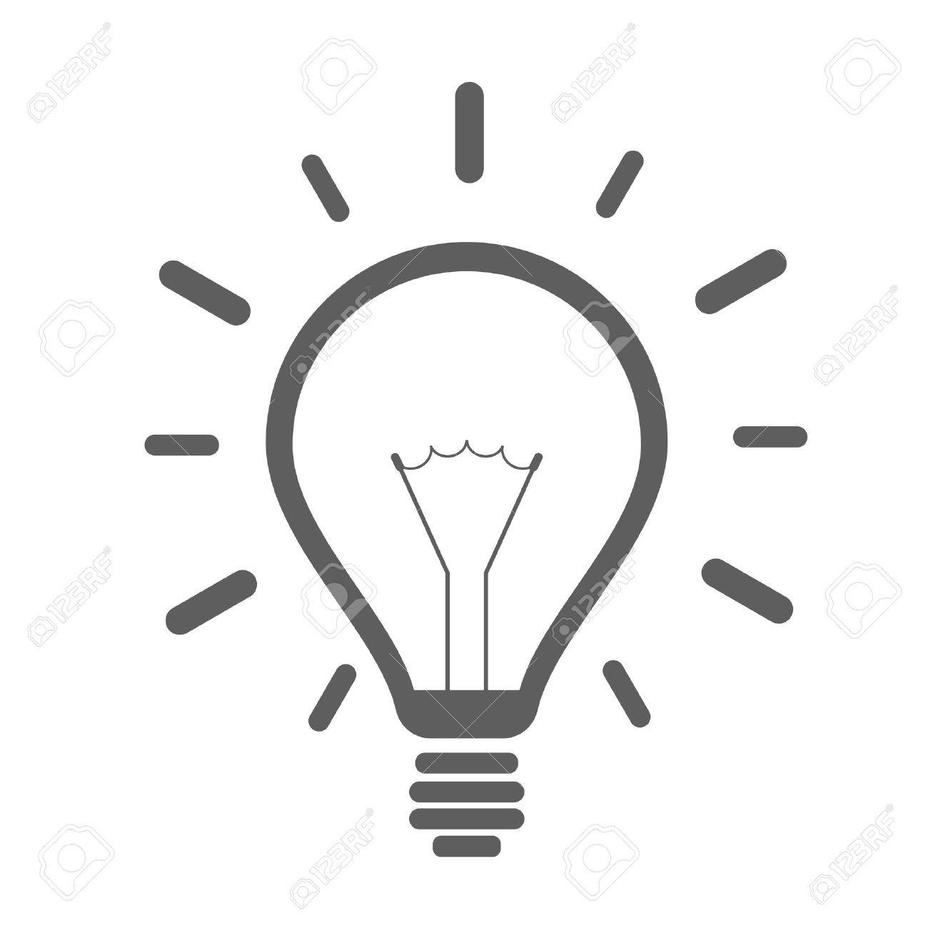 minimalistic illustration of a lightbulb, eps10 vector - 51309543 minimalistic illustration of a lightbulb, eps10 vector - 51309543