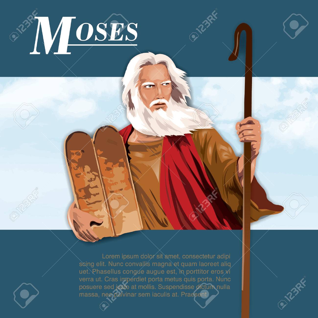 Illustration Of Moses In Holy Bible Royalty Free Cliparts Vectors And Stock Illustration Image 81116586