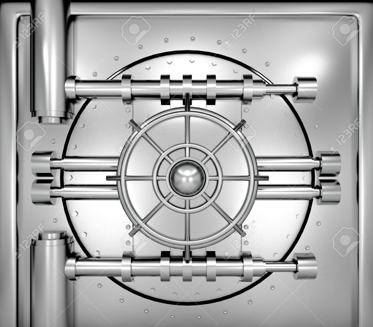 illustration of bank vault