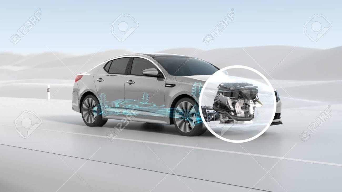 City car structure overview during driving. 3d illustration - 70443011 City car structure overview during driving. 3d illustration - 70443011