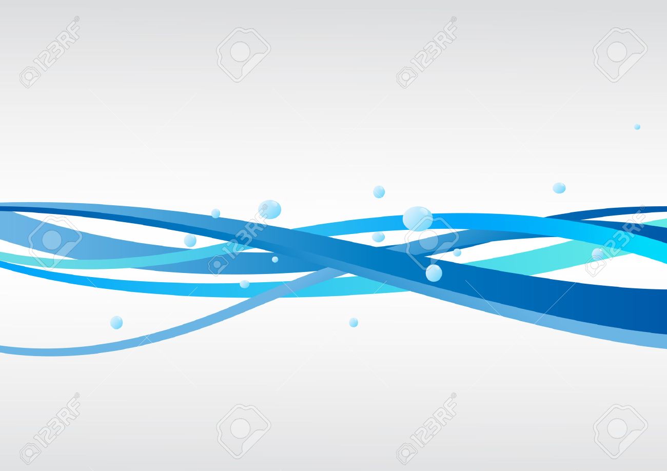 波の青のベクトルの背景 クリップ アート のイラスト素材 ベクタ Image