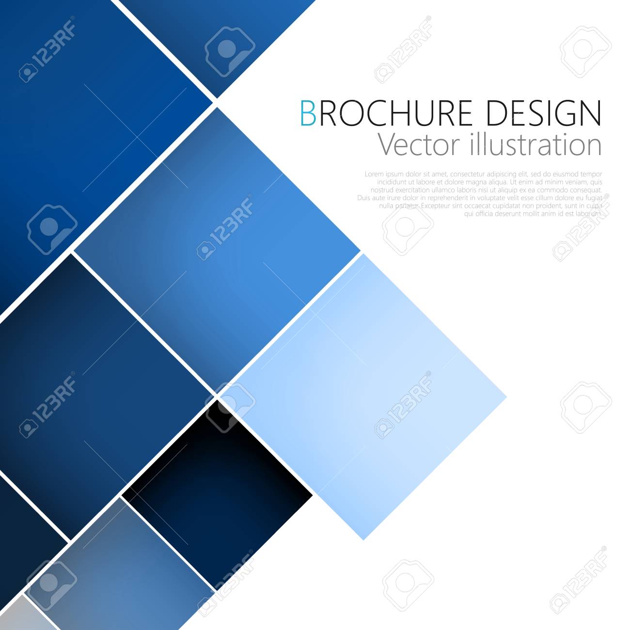 ビジネス パンフレット表紙デザイン テンプレートです ベクトル クリップ アート のイラスト素材 ベクタ Image