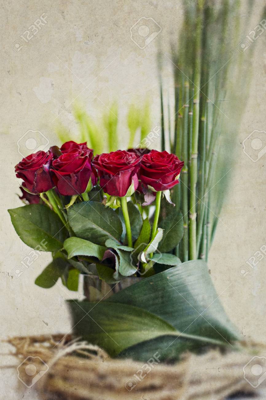 Rose Rouge Bouquet De Fleurs Bouquet De Mariage Décoration