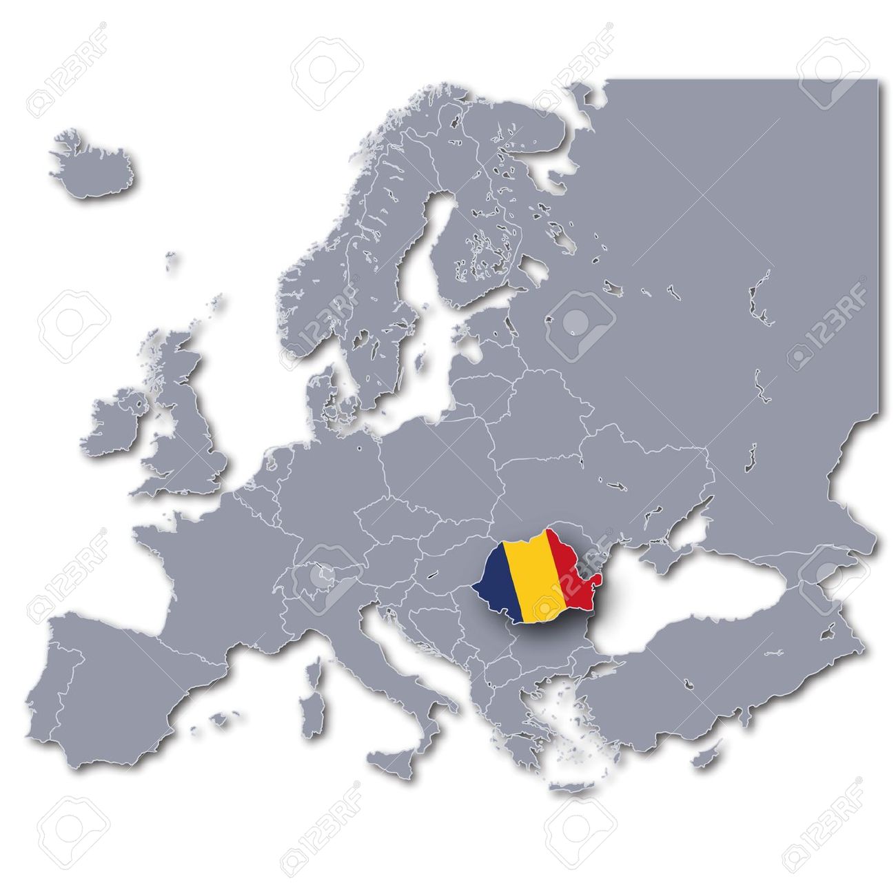 Map Of Romania In Europe