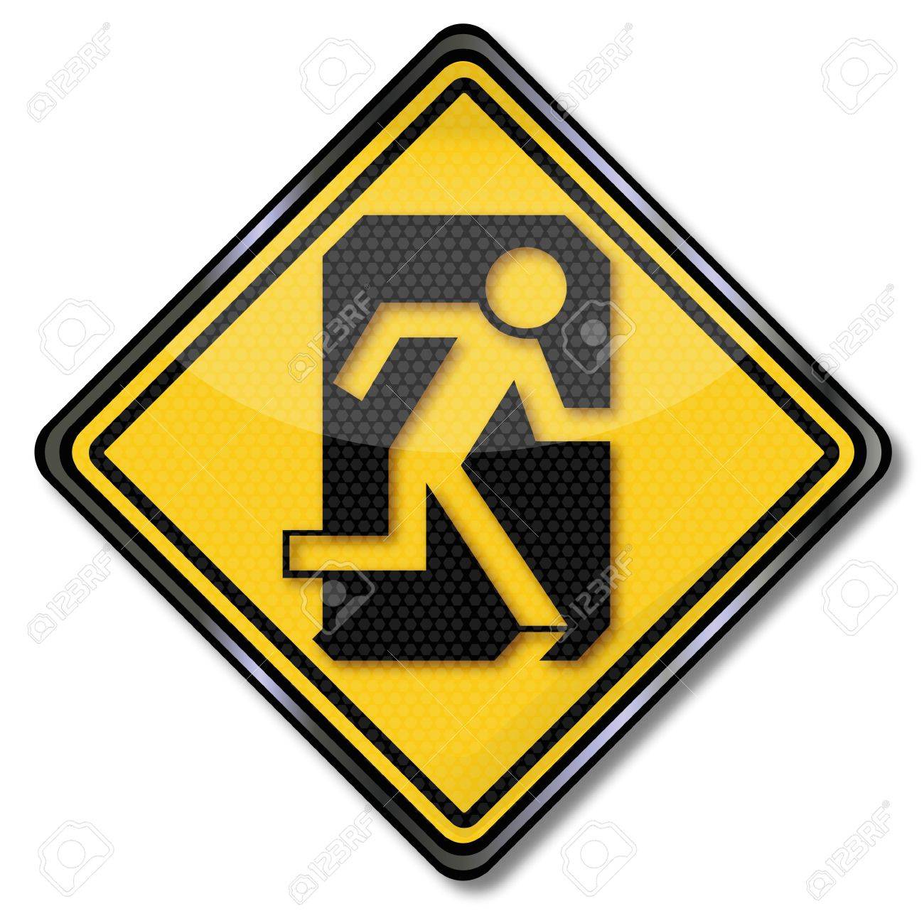 ドア脱出ルートを通じて署名人逃げるのイラスト素材 ベクタ Image