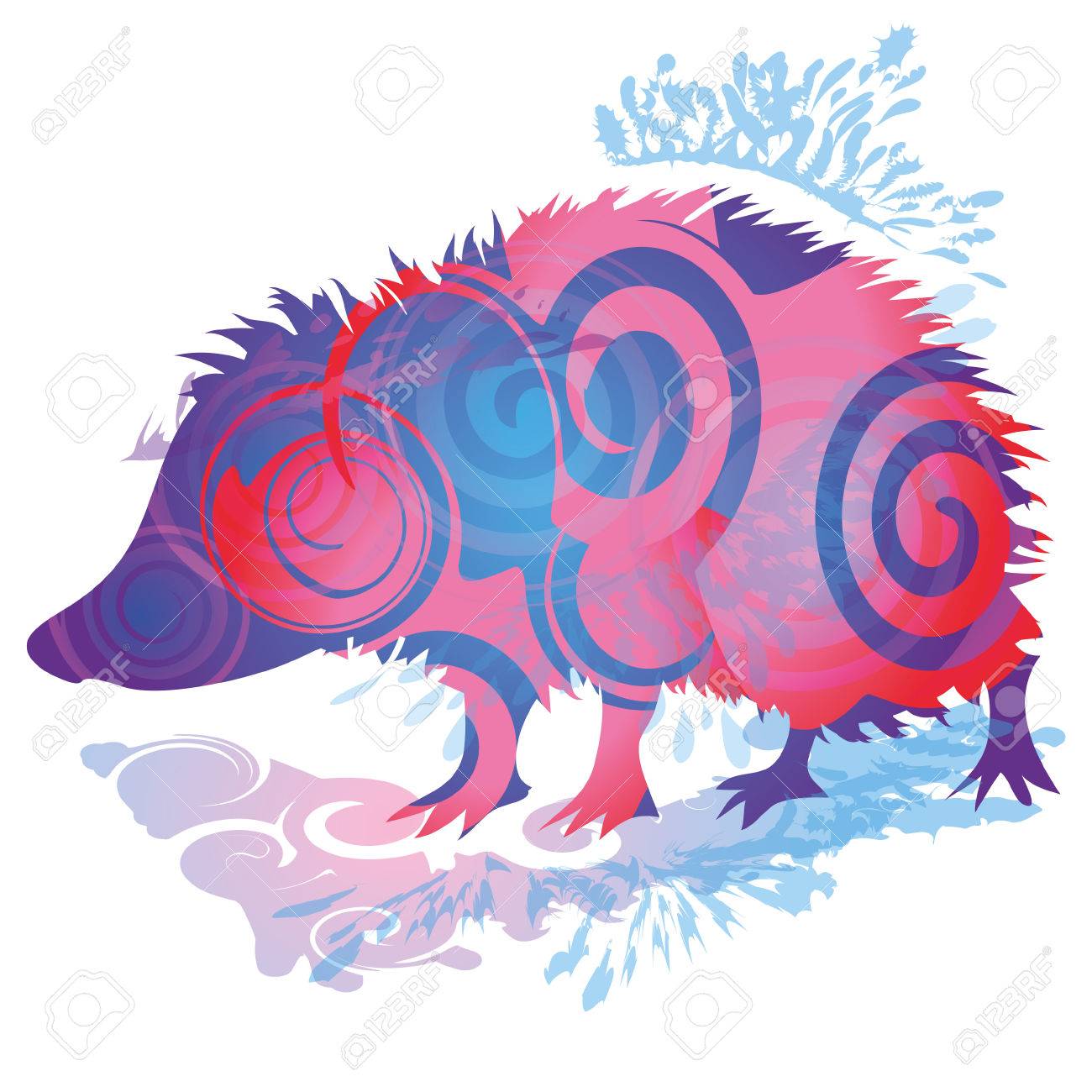 シャドウ ザ ヘッジホッグと Blob のイラスト素材 ベクタ Image