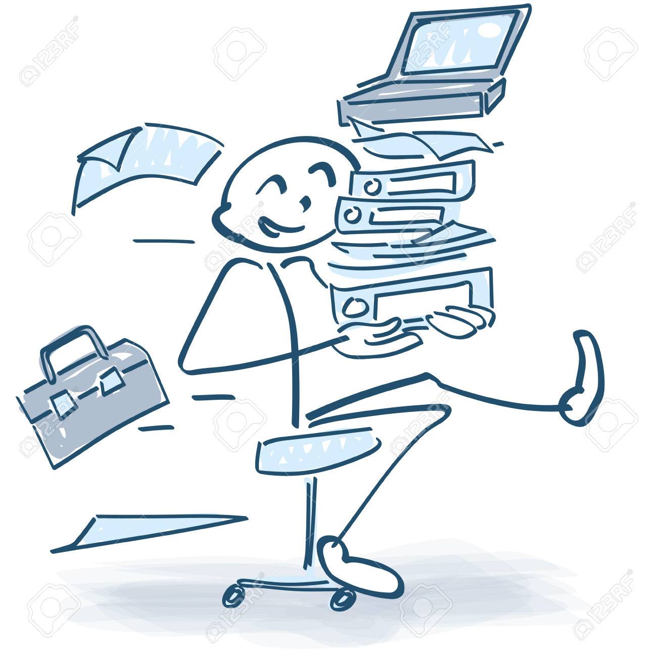 Stick Figure With A Rolling Office Chair Royalty Free SVG, Cliparts,  Vectors, and Stock Illustration. Image 51404569., image size:1300x1300