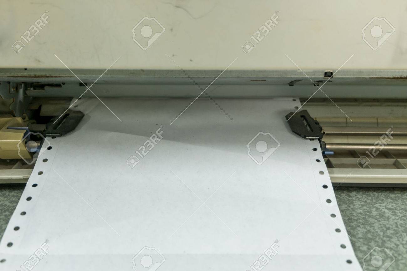 old dot matrix printer