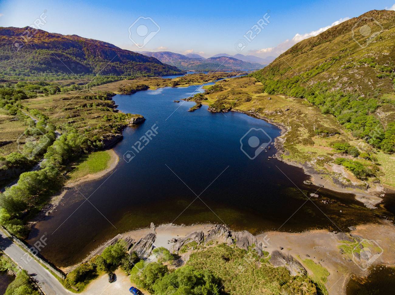 Aerial View Killarney National Park On The Ring Of Kerry County