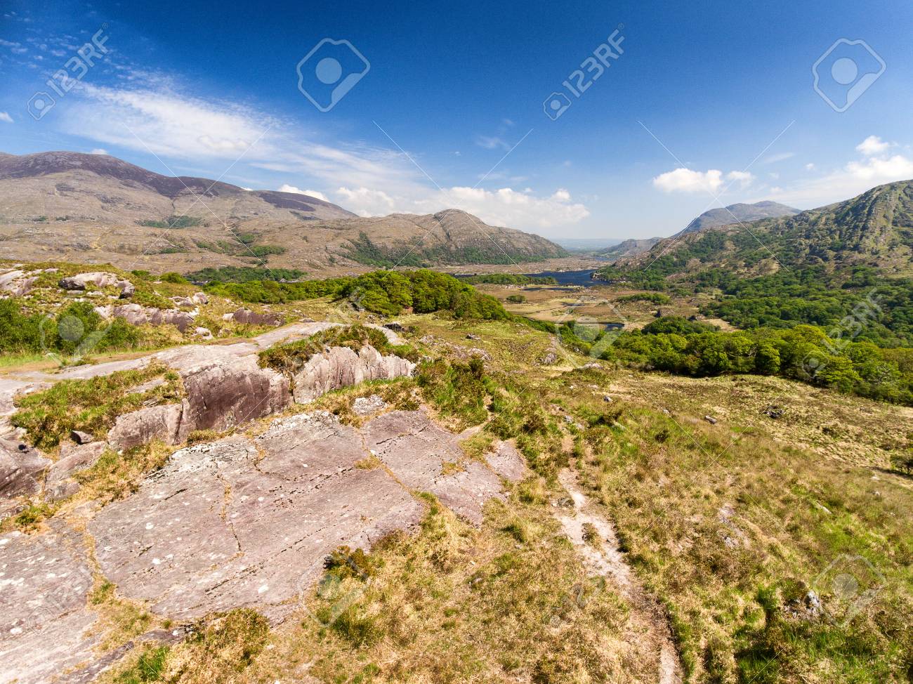 Aerial View Killarney National Park On The Ring Of Kerry County