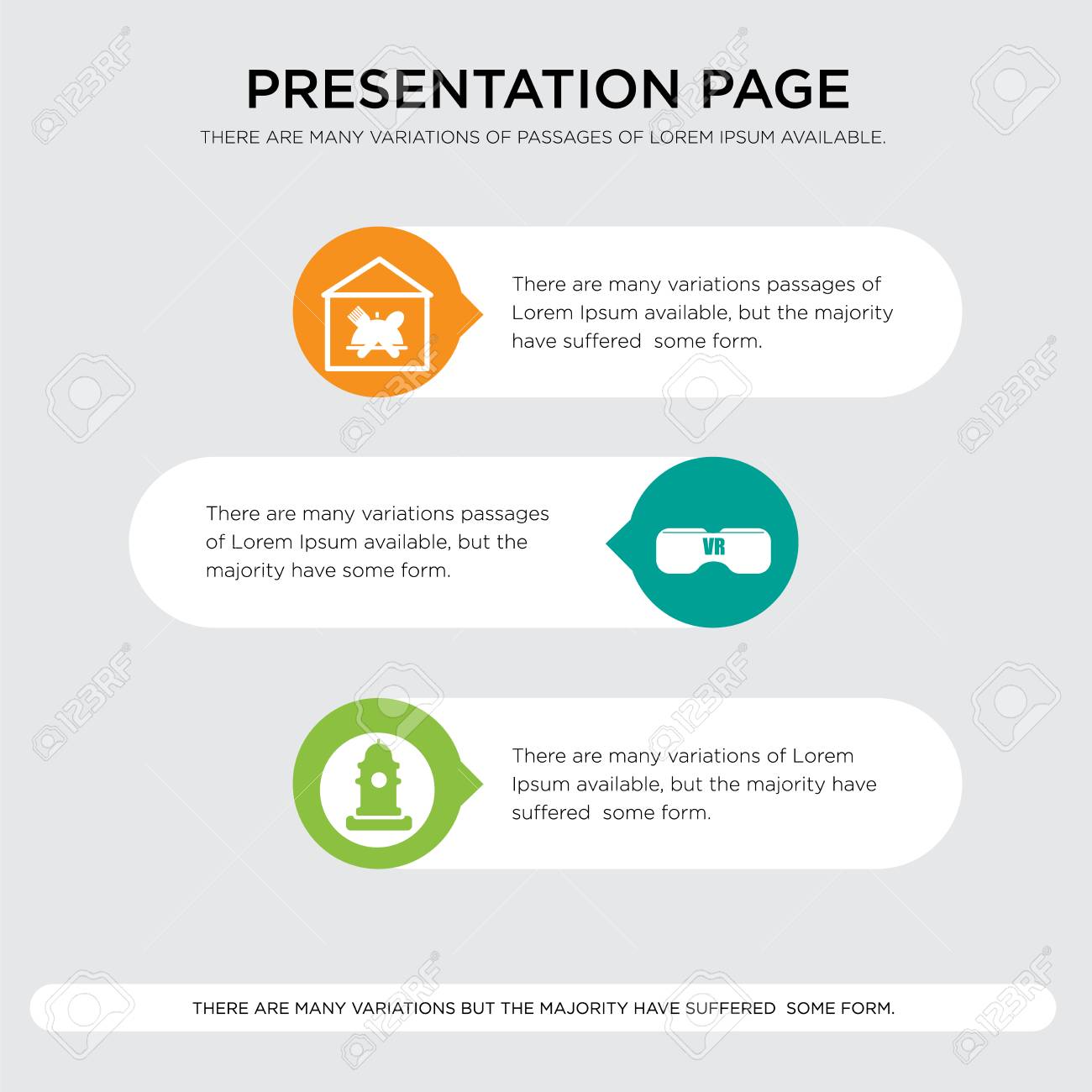 fire hydrant vr headset hospitality presentation design template