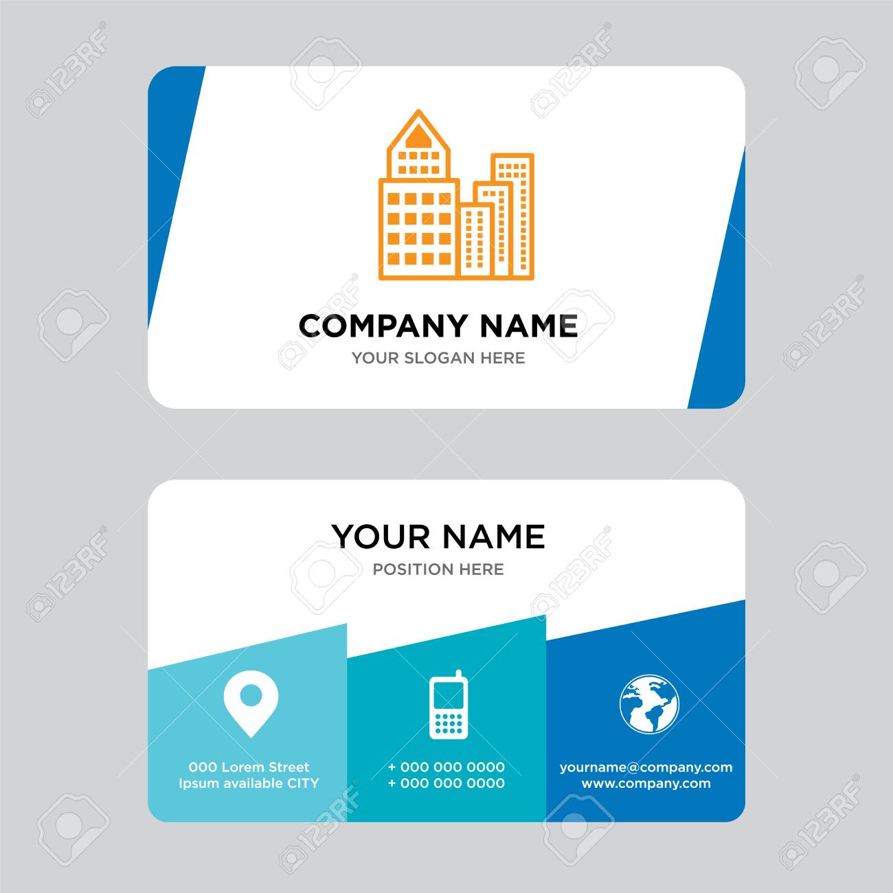 building business card design