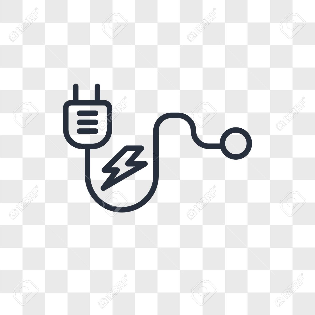 Plug vector icon isolated on transparent background, Plug logo concept - 150640949 Plug vector icon isolated on transparent background, Plug logo concept - 150640949