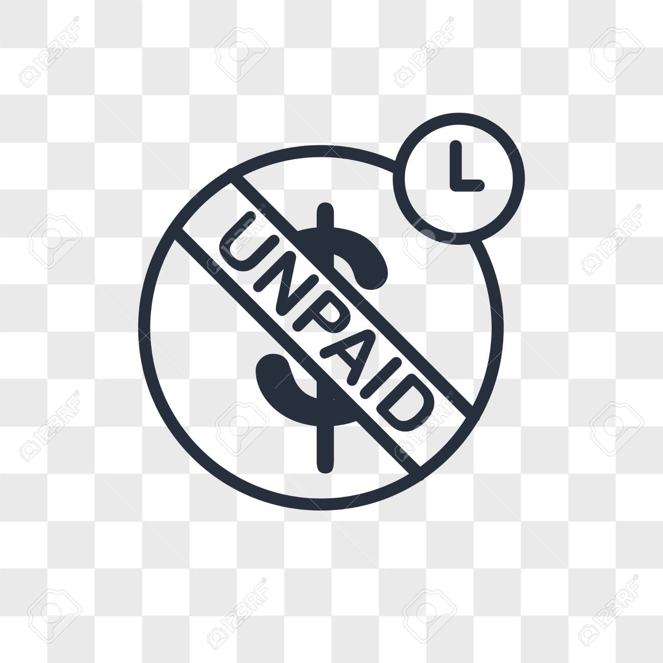 unpaid vector icon isolated on transparent background, unpaid logo concept - 150640955 unpaid vector icon isolated on transparent background, unpaid logo concept - 150640955