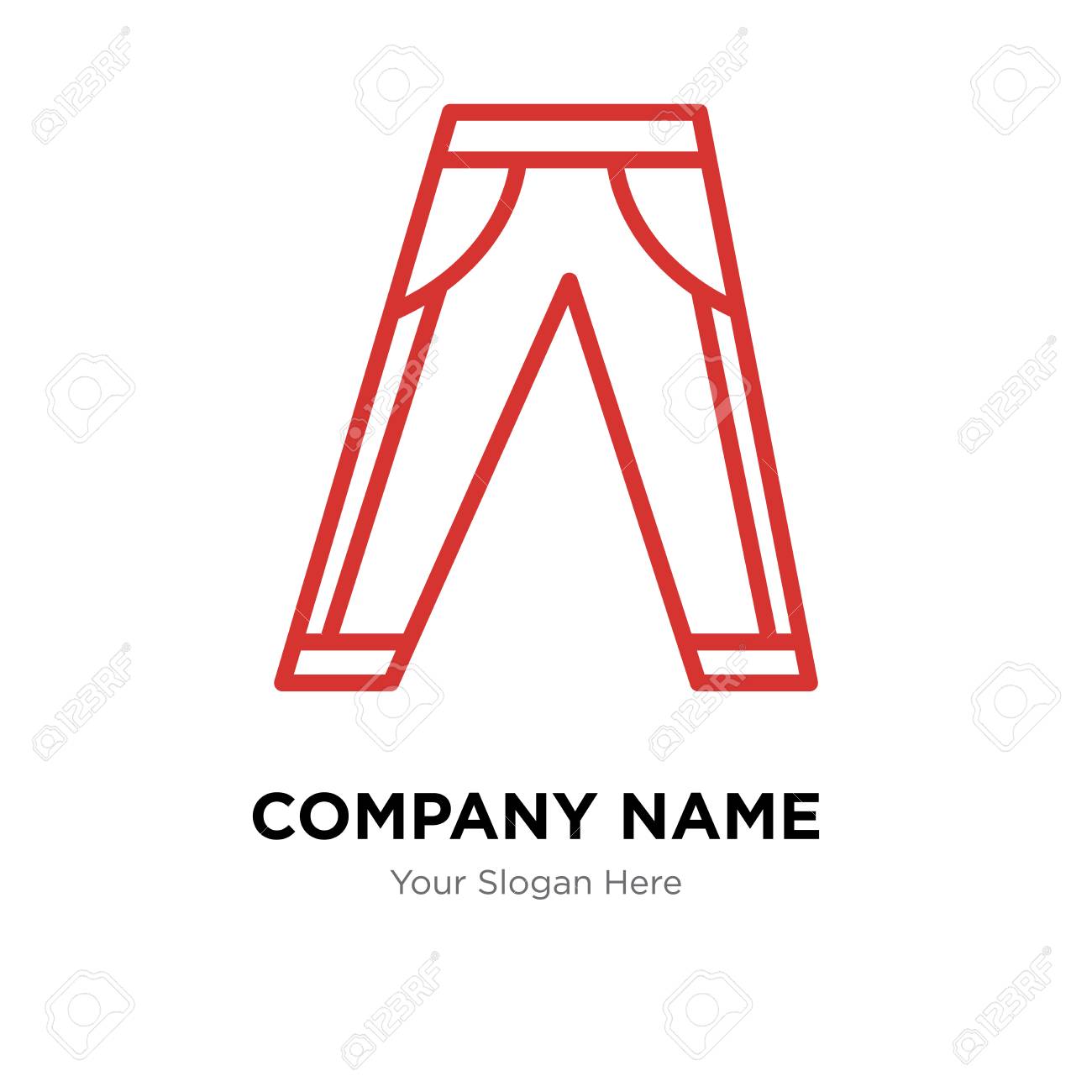 jeans company logo design template jeans logotype vector icon