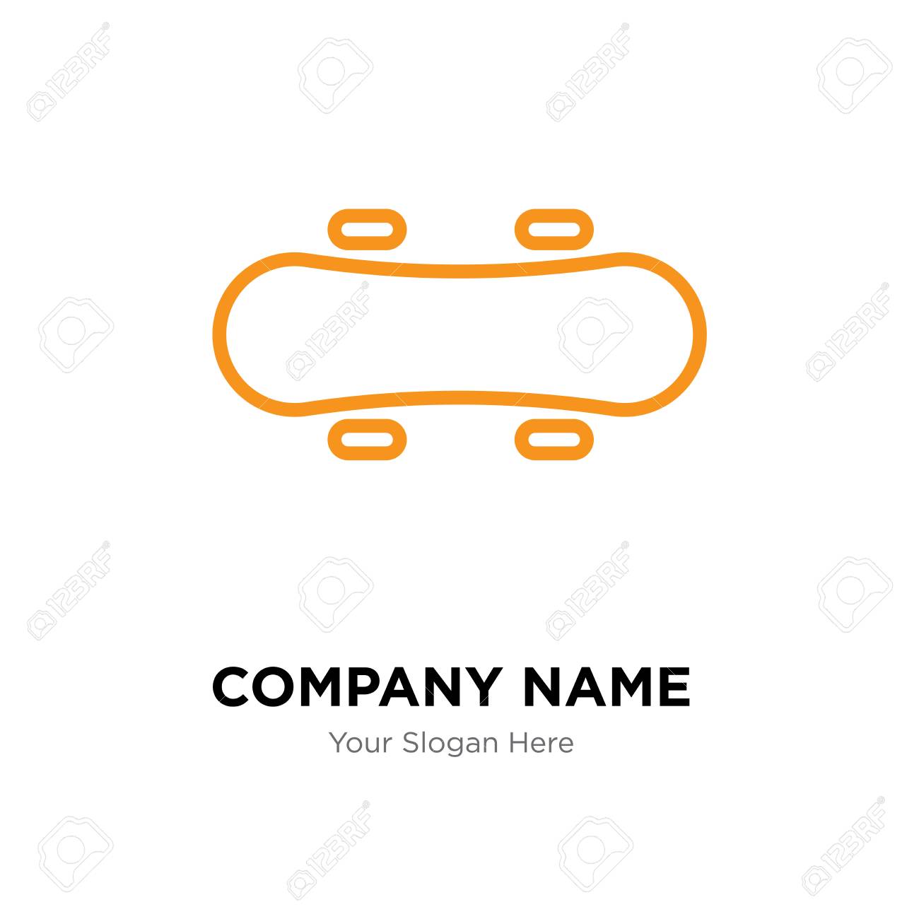 skateboard company logo design template skateboard logotype