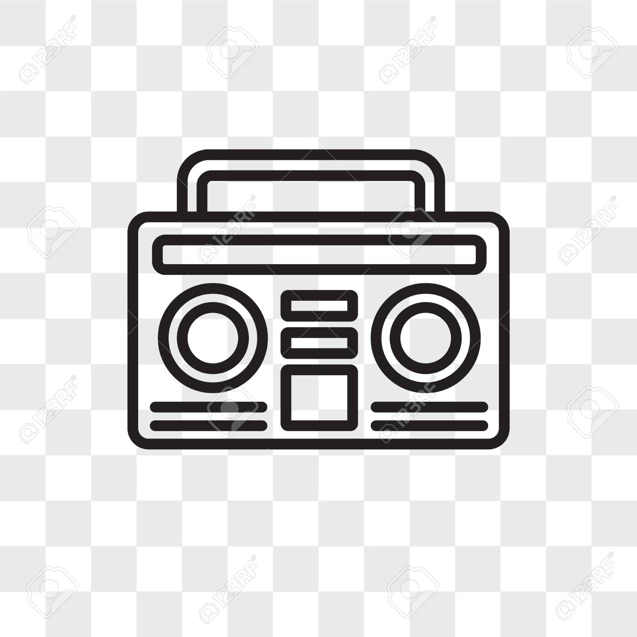 boombox vector icon isolated on transparent background boombox royalty free cliparts vectors and stock illustration image 106809293 boombox vector icon isolated on transparent background boombox