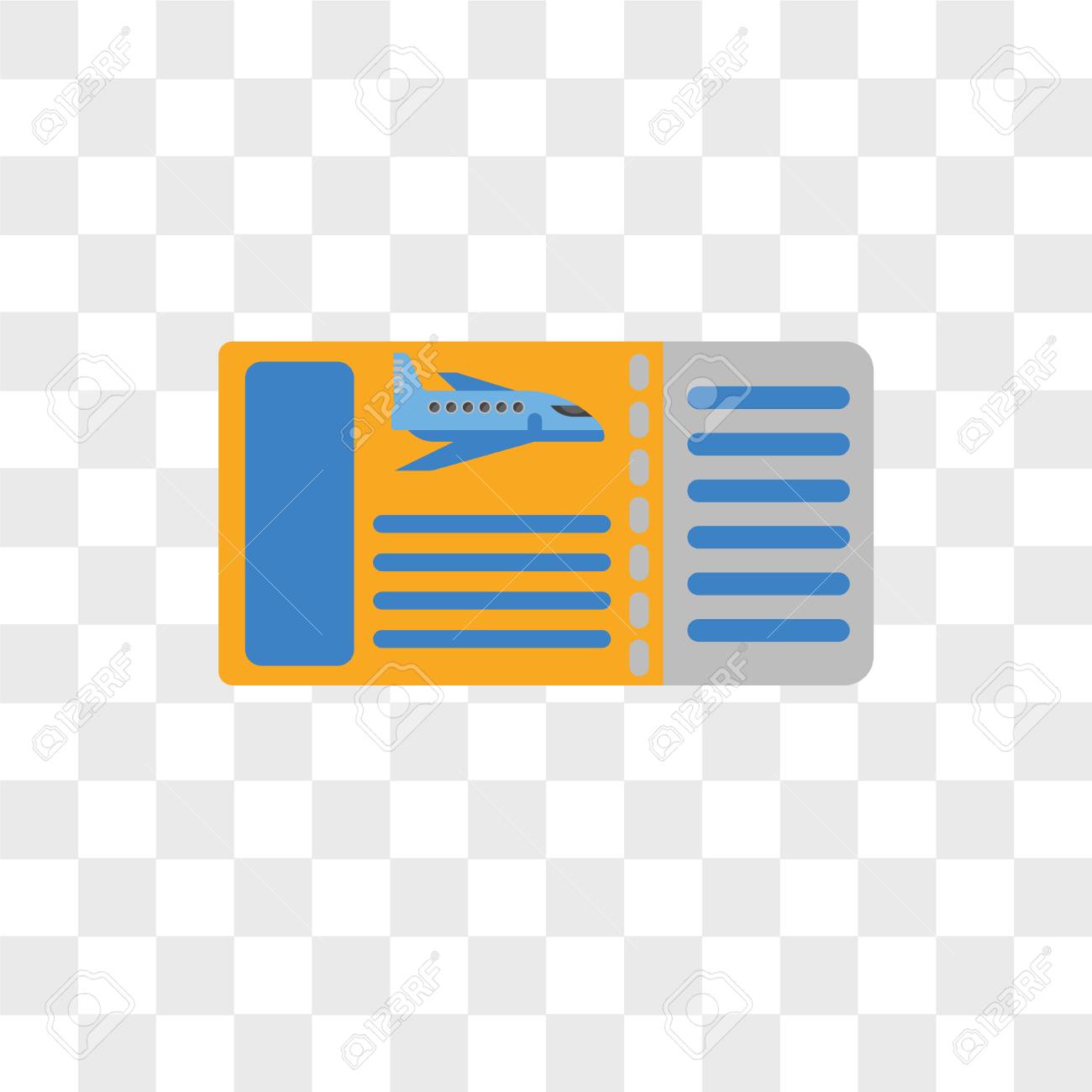 Boarding Pass Vector Icon Isolated On Transparent Background Boarding Pass Logo Concept Royalty Free Cliparts Vectors And Stock Illustration Image 108099758