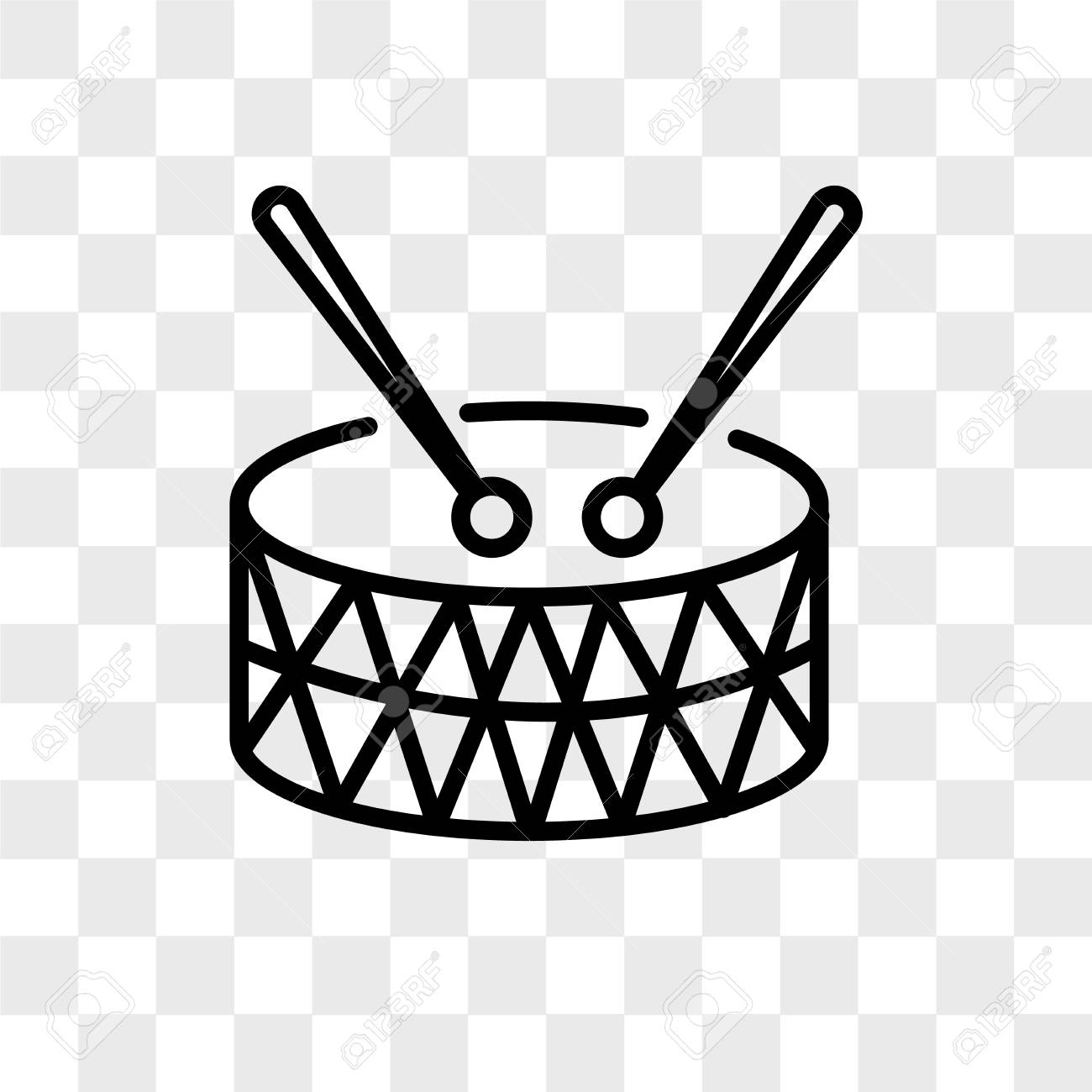 Marching Band Vector Icon Isolated On Transparent Background
