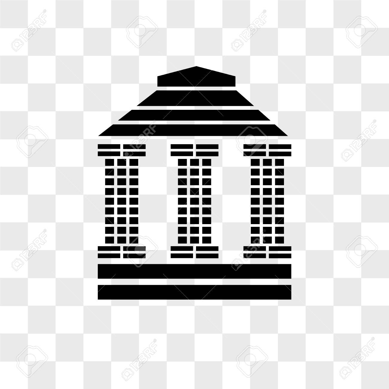 Bank Branch Vector Icon Isolated On Transparent Background Bank Royalty Free Cliparts Vectors And Stock Illustration Image