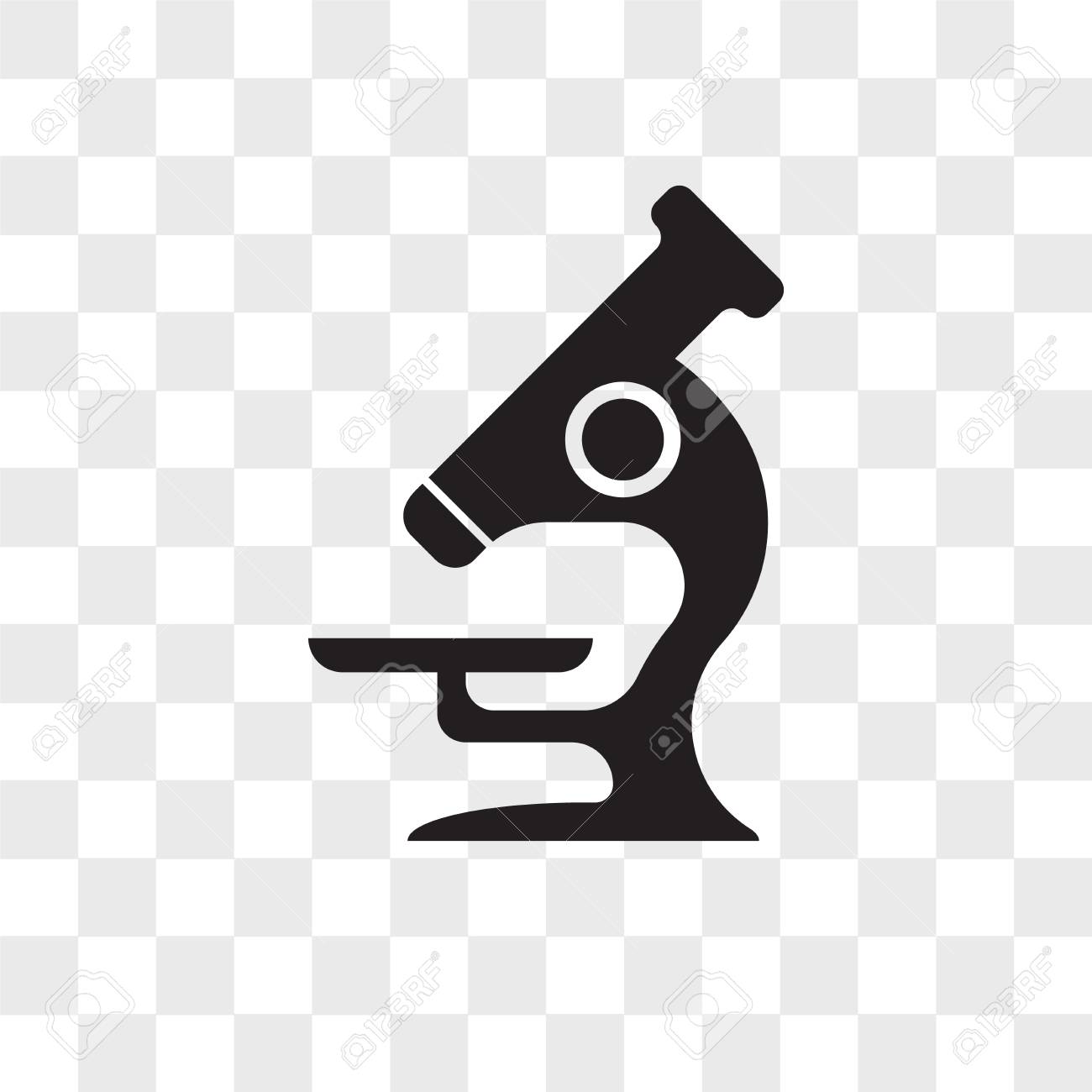 Microscope Vector Icon Isolated On Transparent Background, Microscope Logo  Concept Клипарты, SVG, векторы, и Набор Иллюстраций Без Оплаты Отчислений.  Image 109316697