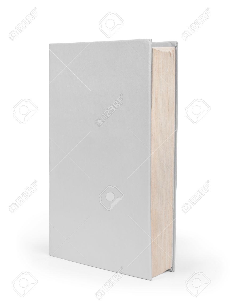 blank vertical book cover template with pages in front side standing free book cover template