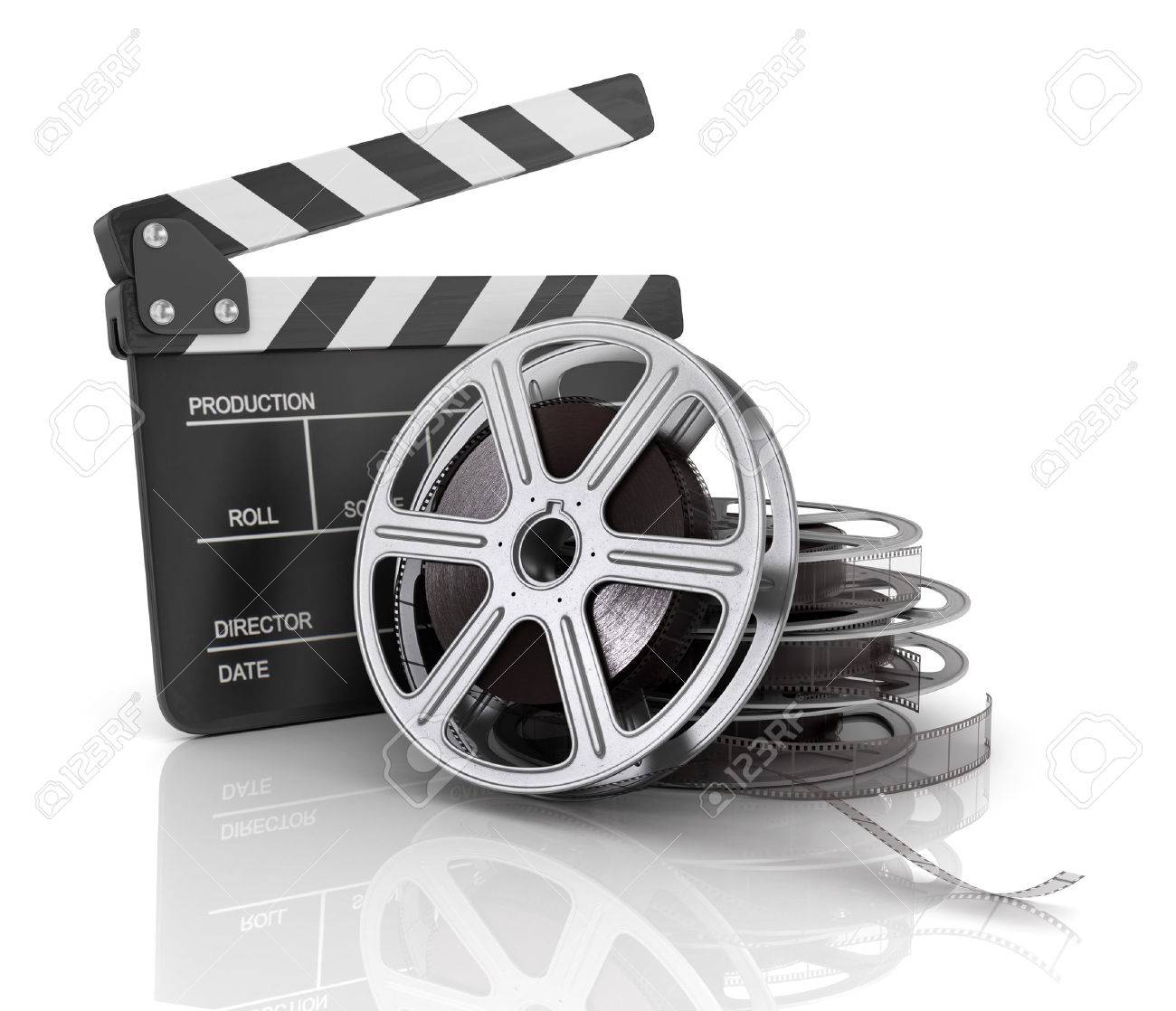 Cinema Clap And Film Reel Over White Background Stock Photo Picture And Royalty Free Image Image Cinema Clap And Film Reel Over White Background Stock Photo Picture And Royalty Free Image Image